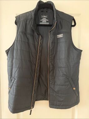 L.L.Bean Men’s Insulated Puffer Vest – Black – Size Medium Regular